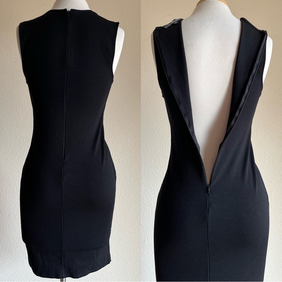 Lulus Black Stretch Tulip Ruched Sleeveless Stretch Cocktail Hour Mini Dress - Picture 3 of 6